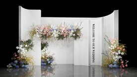 白色婚礼迎宾区