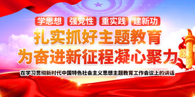 主题教育展板 党建展板