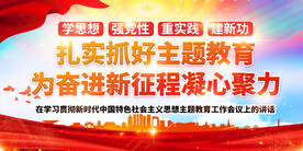 主题教育展板 党建展板