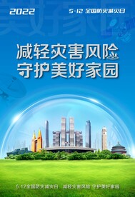 2022年防灾减灾日海报