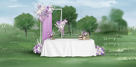 紫色户外签到区