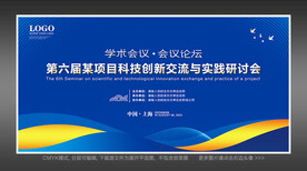 会议背景展板图片