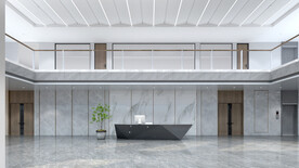 办公楼大厅设计案例效果图