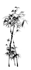 水墨竹子背景