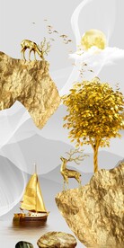 金山麋鹿发财树