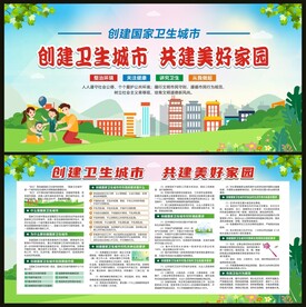 创建国家卫生城市宣传栏