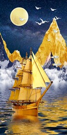 一帆风顺发财玄关