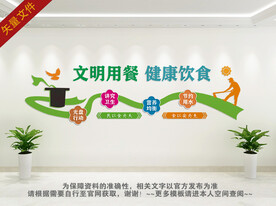 食堂餐厅标语文化墙
