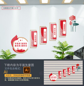 党建楼道文化墙