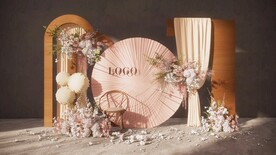 木质婚礼迎宾区su模型