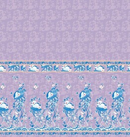 汉服紫色马面裙青水母暗纹