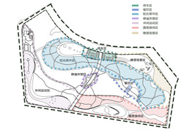 公园广场功能分区分析平面图