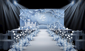 雾霾蓝婚礼仪式区