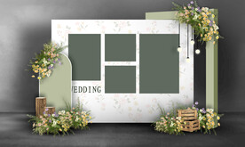绿色婚礼展示区