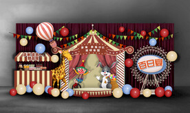 马戏团主题迎宾区