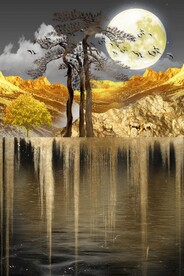 抽象金山麋鹿玄关