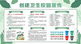 创建卫生校园宣传栏展板