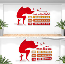 社会主义核心价值观文化墙