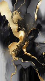 黑金抽象水墨背景