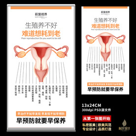 私密海报 女性保养 子宫