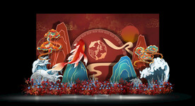 中式婚礼迎宾区