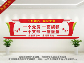 党支部口号背景墙