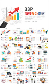 商务办公年终工作总结汇报PPT