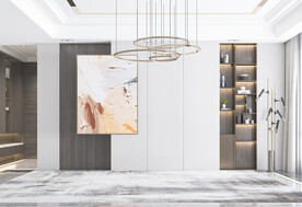 现代极简 轻奢客厅 背景墙