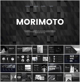 动感项目产品介绍汇报PPT模板