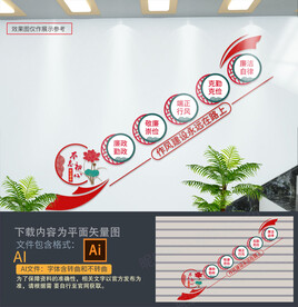 廉政楼梯文化墙