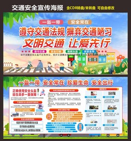 文明交通安全出行一盔一带