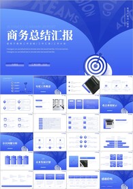 商务项目工作总结工作汇报ppt
