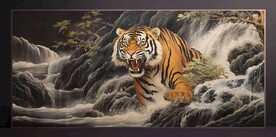 山水画装饰画无框画