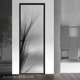 高清不分层白底黑花打印图