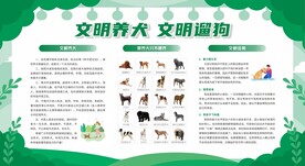 文明养犬宣传栏展板