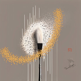 金色抽象装饰画