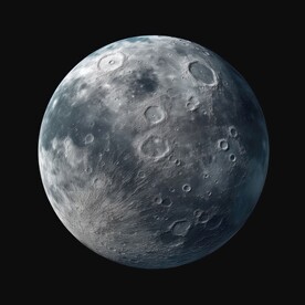 网红月球灯箱素材