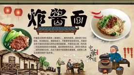 炸酱面背景墙