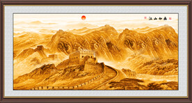 金色国画长城