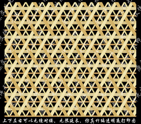 高清透明底仿真竹编打印图无限长