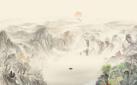 水墨国画山水画