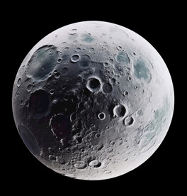 月球表面灯箱素材