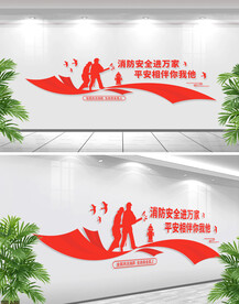 消防救援文化墙