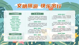 文明旅游展板