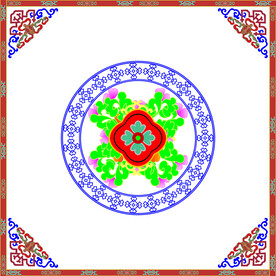 藏式花纹边框