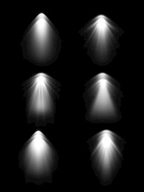 发光白色透明光效果射光灯聚光灯