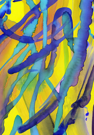 抽象墨迹装饰画