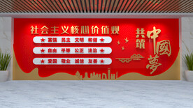 党建文化墙  社会主义核心价值