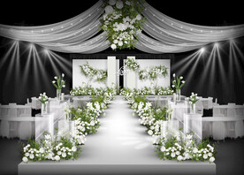 白色婚礼仪式区