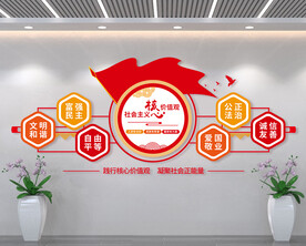 社会主义核心价值观文化墙